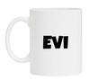 foto 1 Wite Mok met de naam Evi als opdruk mokken naam meisjesnaam mok bedrukken Verjaardag Feestje Relatiegeschenk