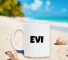foto 2 Wite Mok met de naam Evi als opdruk mokken naam meisjesnaam mok bedrukken Verjaardag Feestje Relatiegeschenk
