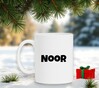 foto 2 Wite Mok met de naam Noor als opdruk mokken naam meisjesnaam mok bedrukken
