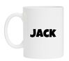 foto 1 Witte mok met de naam Jack