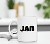 foto 2 Witte mok met naam Jan als op druk jan een jongensnaam
