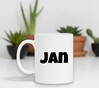 foto 3 Witte mok met naam Jan als op druk jan een jongensnaam
