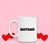 foto 2 Witte mok met naam met de naam Nathan als opdruk jongensnaam