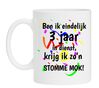3 jaar in dienst leuke cadeau mok voor collega of medewerker 