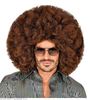 Afro pruik bruin. Disco soul bruine afro pruiken