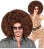 foto 4 Afro pruik bruin. Disco soul bruine afro pruiken