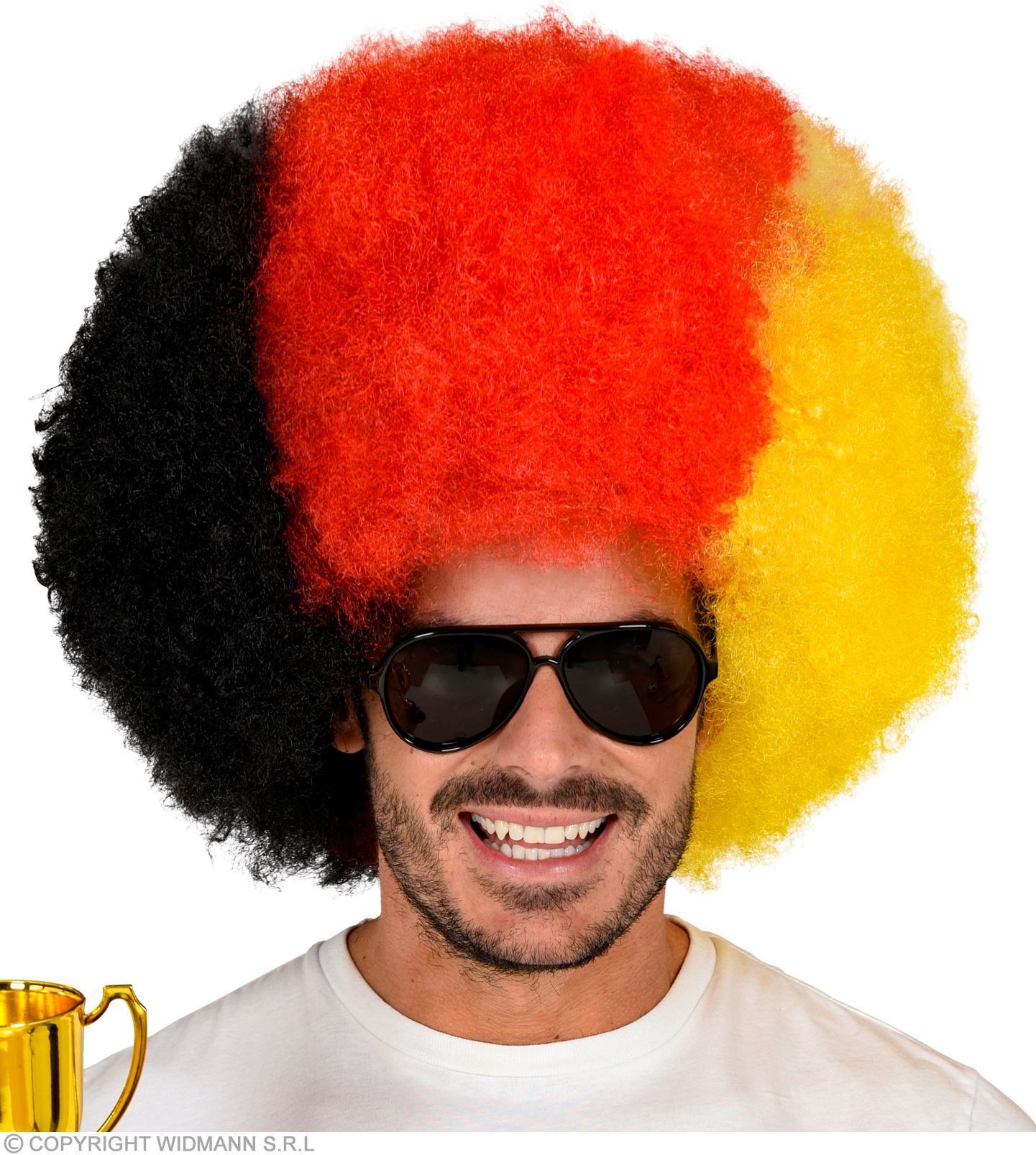 afro pruik, maxi Duitsland