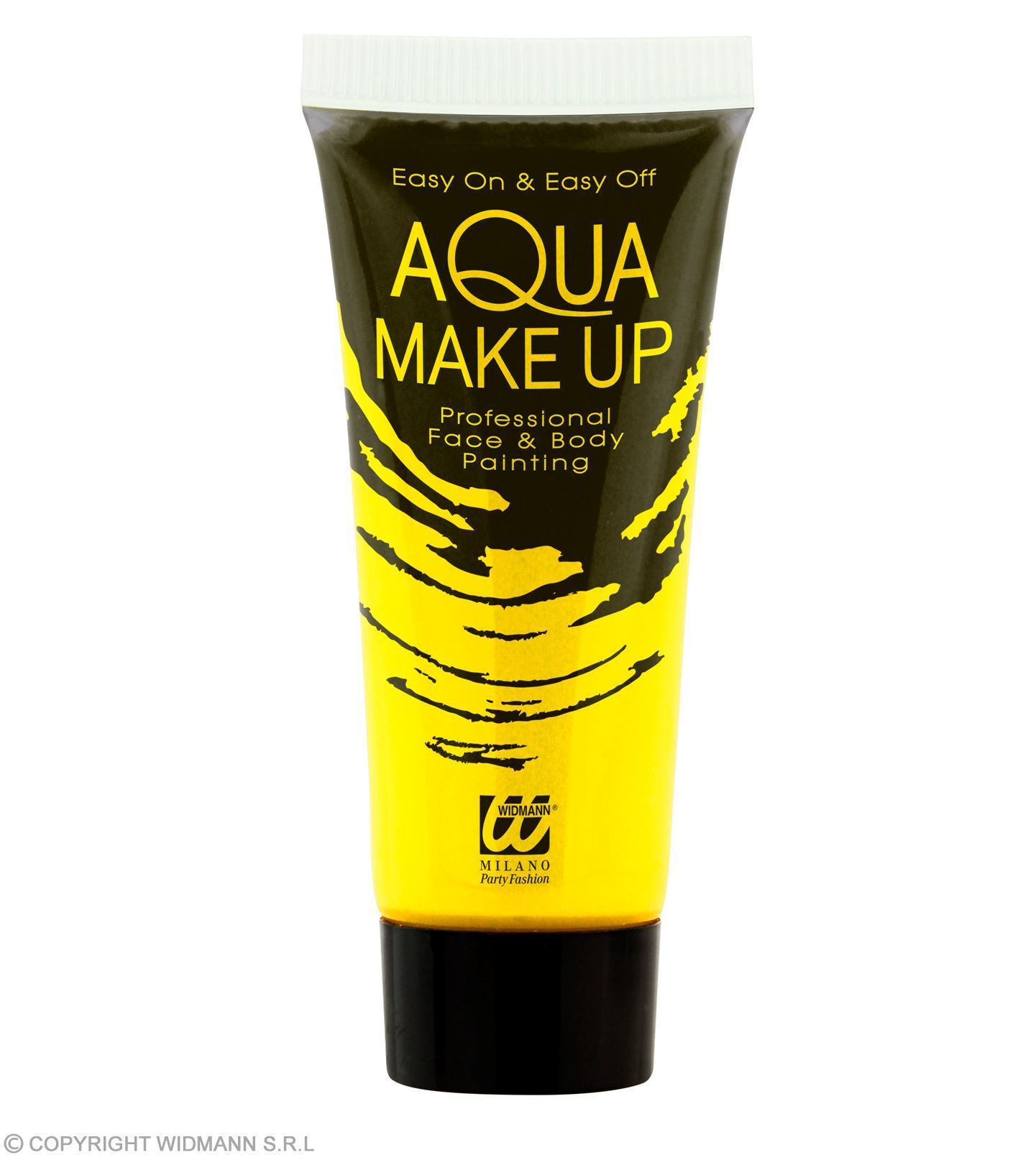 aqua make-up in tube 30ml, neon geel aquaschmink