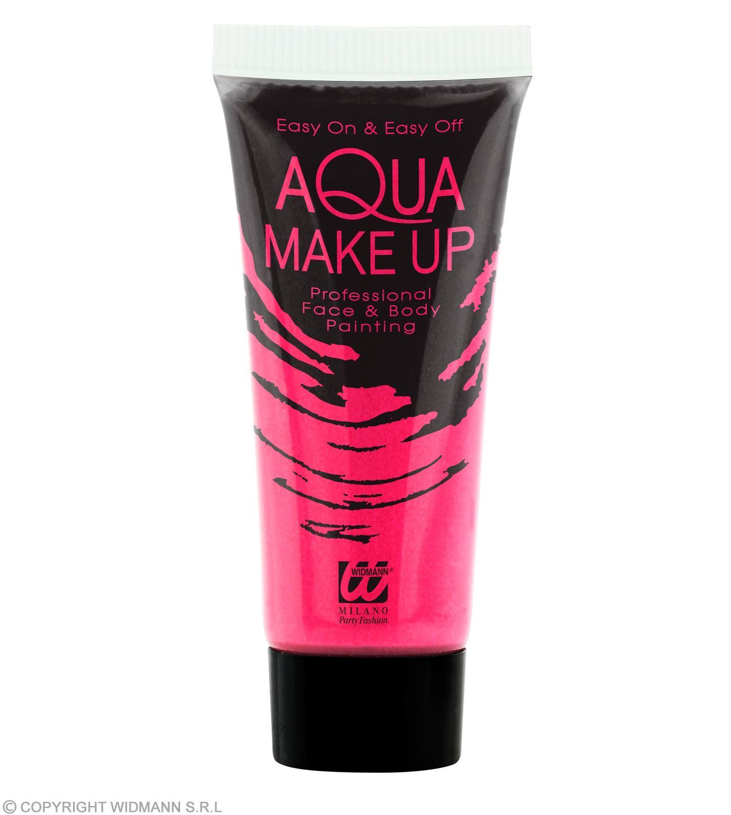 aqua make-up in tube 30ml, neon roze aquaschmink