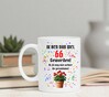 foto 4 Bedrukte mok met tekst en print 66 jaar ik zit niet achter de geraniums