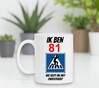 foto 3 Beker met print en tekst 81 jaar humor man leuk cadeau