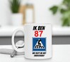 foto 3 Beker met tekst en full colour print tekst 87 jaar grappig cadeau verjaardag