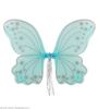 foto 2 Betoverende blauwe glitter fantasievleugels voor een magische look 50 cm