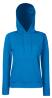 blauwe Dames sweater Lady-Fit met gevoerde capuchon hooded blauw