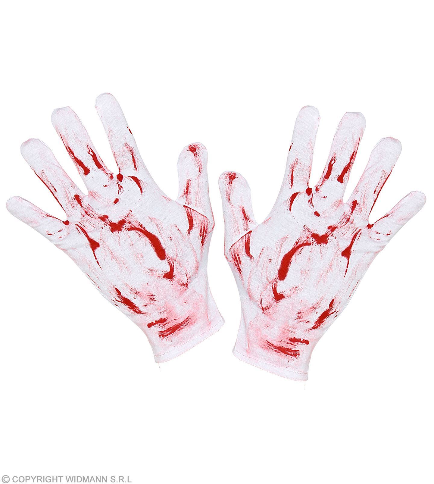 Bloederige handschoenen bloed aan handschoenen