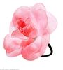 foto 1 bloem voor in haar met elastiek, roze