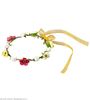 bloemendiadeem met lint flower power peace love happeness haarband bloemen diadeem