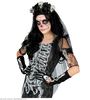 bruidsluier met schedels en rozen Halloween bruid