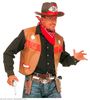 foto 3 Bruin Cowboy vest volwassen 