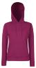 Burgundy rode Dames sweater Lady-Fit met gevoerde capuchon hooded 