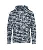 camouflage hooded sweater heren unisex grijs