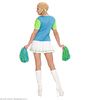 foto 3 Cheerleader groen met blauw compleet kostuum volwassen