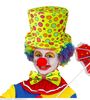 foto 3 Clown hoge hoed en strik clown, geel voor kinderen