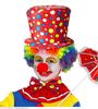 foto 3 Clown hoge hoed en strik clown, rood voor kinderen