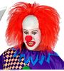 foto 2 Clown pruik met rode haren aan de zijkanten en een kale kop!