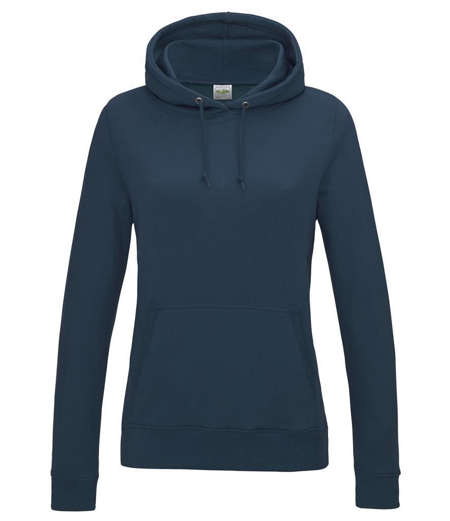 Dames Hoodie Ladies College hooded sweatshirt airforce blue blauw