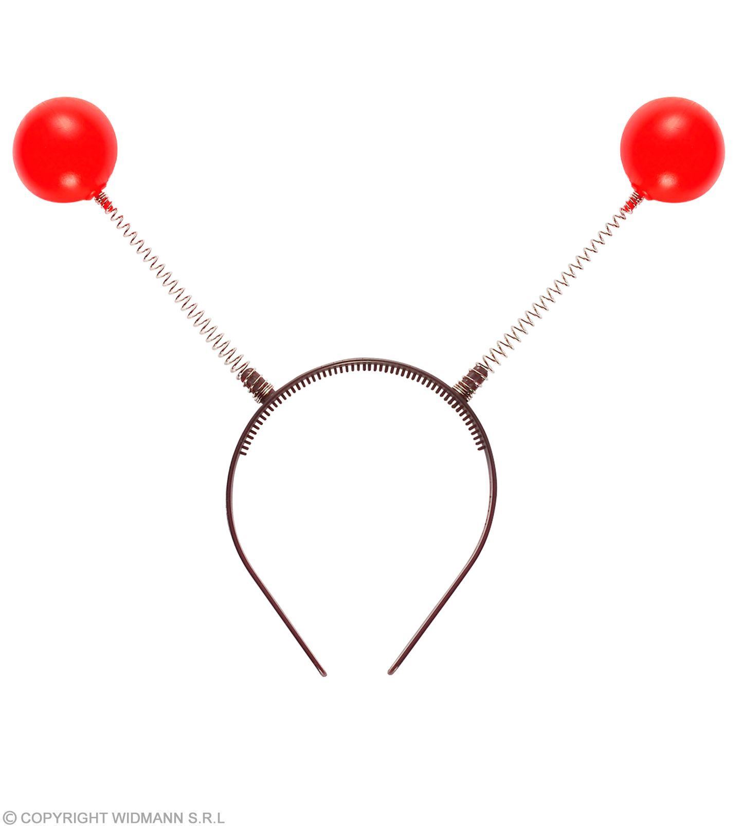 Diadeem met rode bollen antenne hoofdband