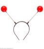 Diadeem met rode bollen antenne hoofdband