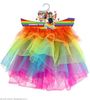 foto 5 Fonkelende tutu dames regenboog kleuren xl