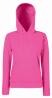 fuchsia roze Dames sweater Lady-Fit met gevoerde capuchon hooded 