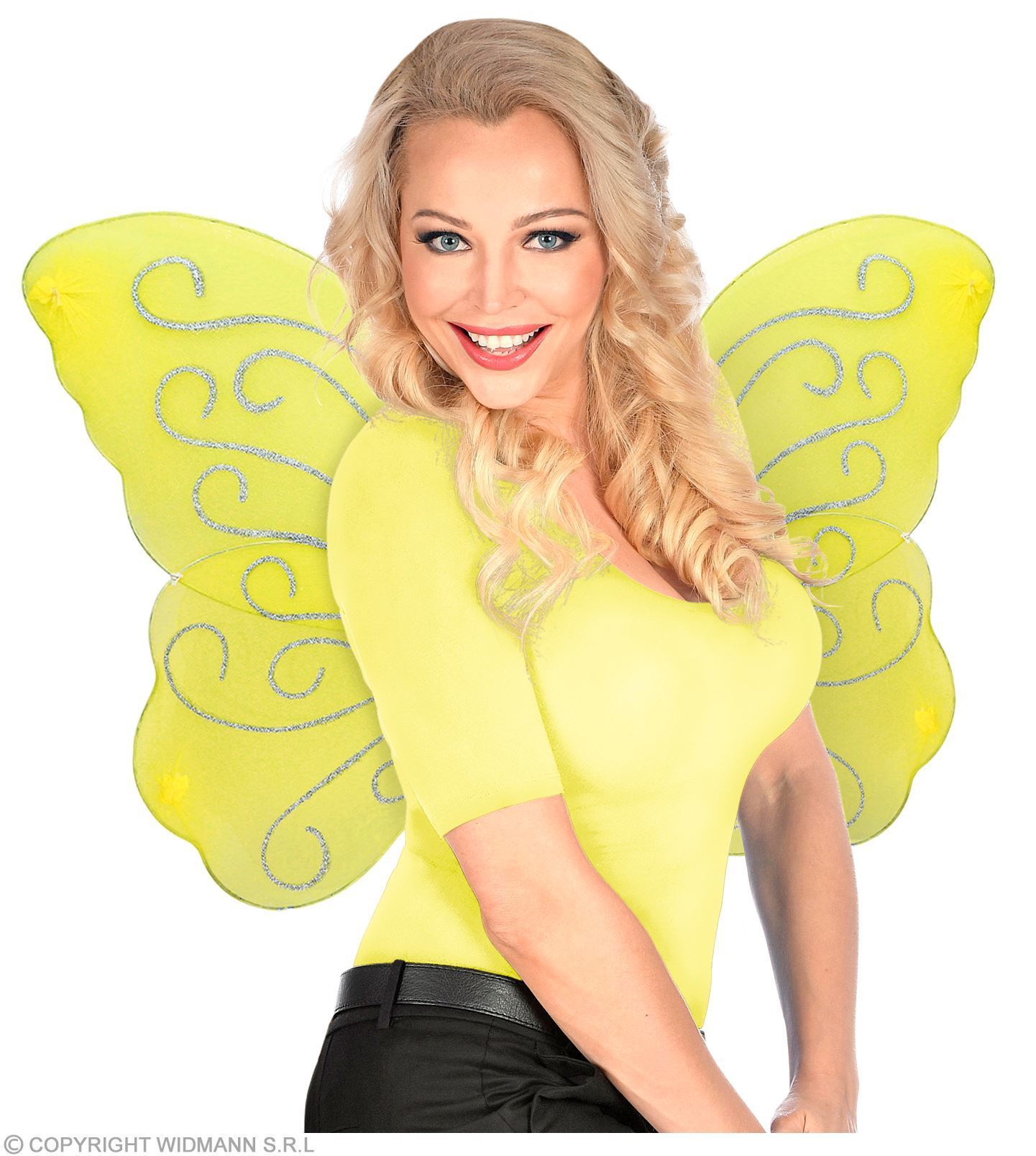 gele vlinder vleugels, geel