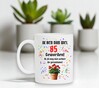 foto 2 Geschenk mok met leuke tekst en schitterende print geraniums 85 jaar