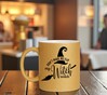 foto 4 Gouden glitter koffie mok don't make me flip my witch switch