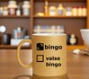 foto 2 Gouden glitter mok bingo prijzen bingo aangevinkt grappige prijs