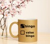 foto 3 Gouden glitter mok bingo prijzen bingo aangevinkt grappige prijs