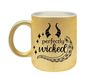 Gouden glitter mok perfectly wicked halloween perfect slecht