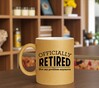 foto 2 gouden mok officially retired not my problem pensioen cadeau glitter