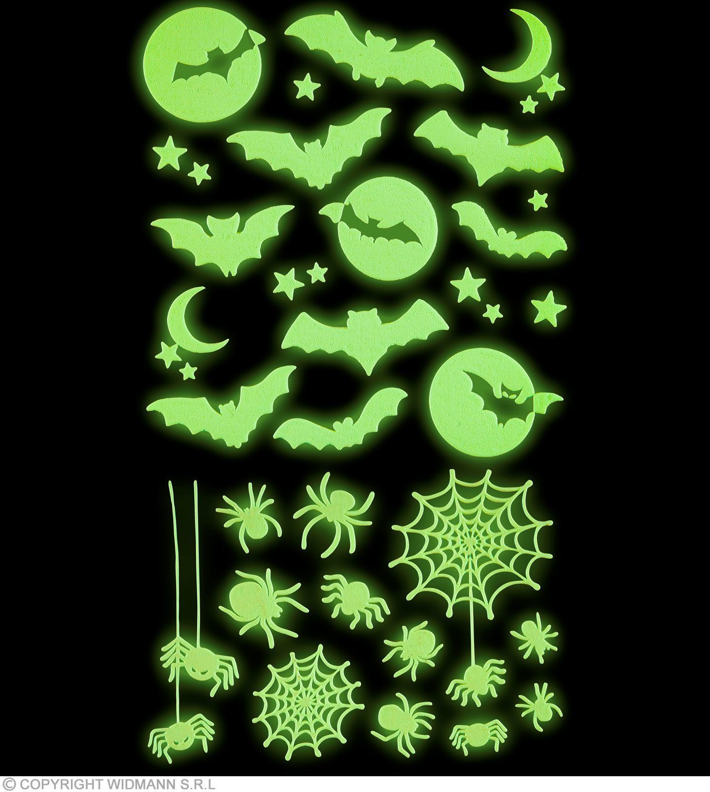 halloween decoratie stickers glow in the dark