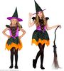 foto 4 Heksen jurkje met hoed voor meisje kostuum in prachtige kleuren Halloween