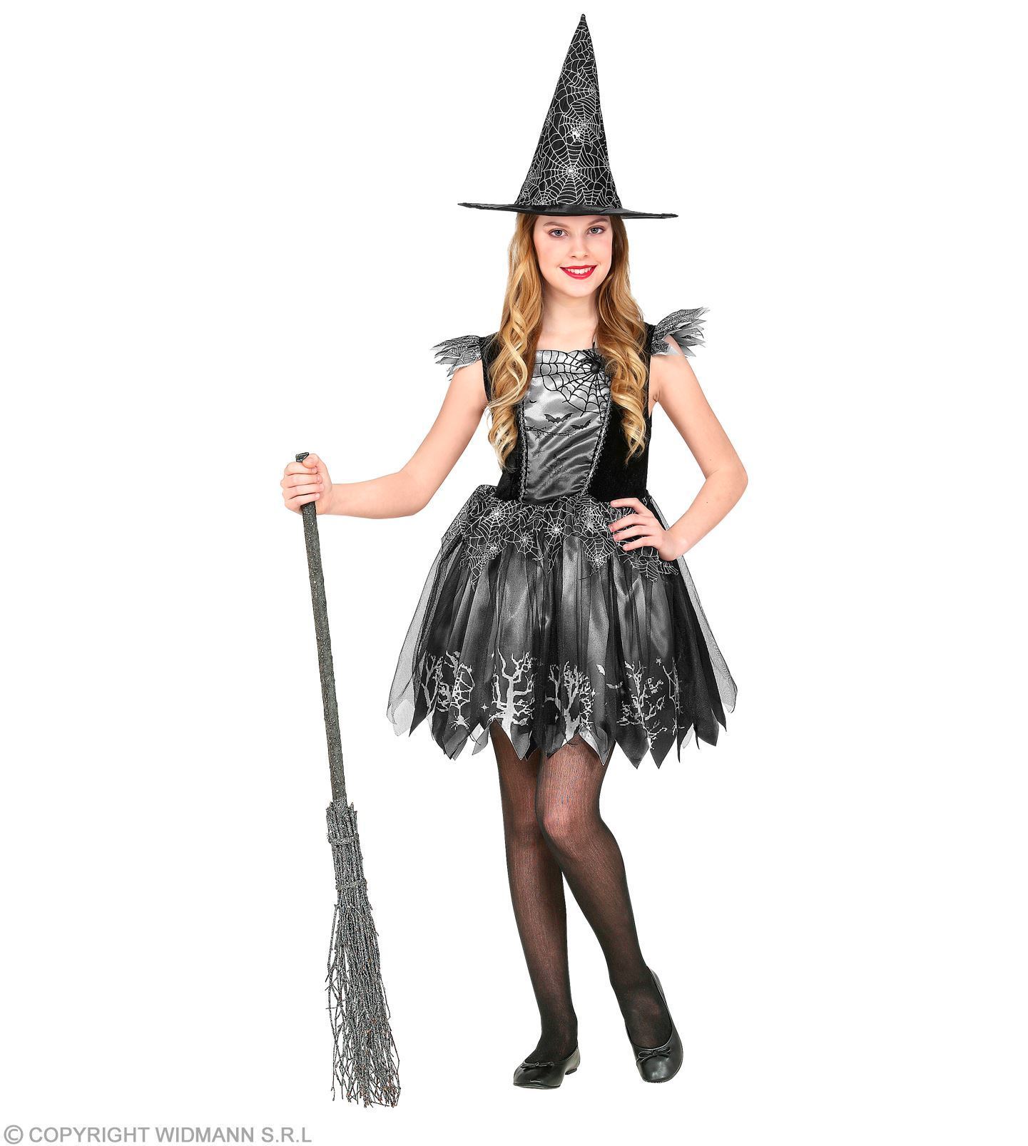Heksen jurkje met hoed voor meisje kostuum