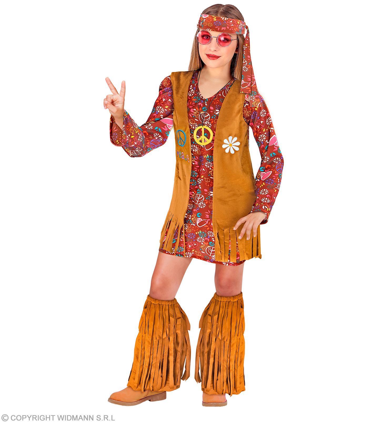 Hippie verkleedkostuum voor meisje