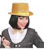 foto 3 hoge hoed lurex, goud glitter