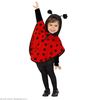 Hooded poncho pluche lieveheersbeestje kids