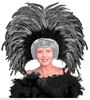foto 1 Hoofdbedekking zilver met veren, Brazil hoofdtooi showgirl luxe
