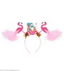 foto 6 hoofdbopper flamingo's diadeem met flamingo's erop
