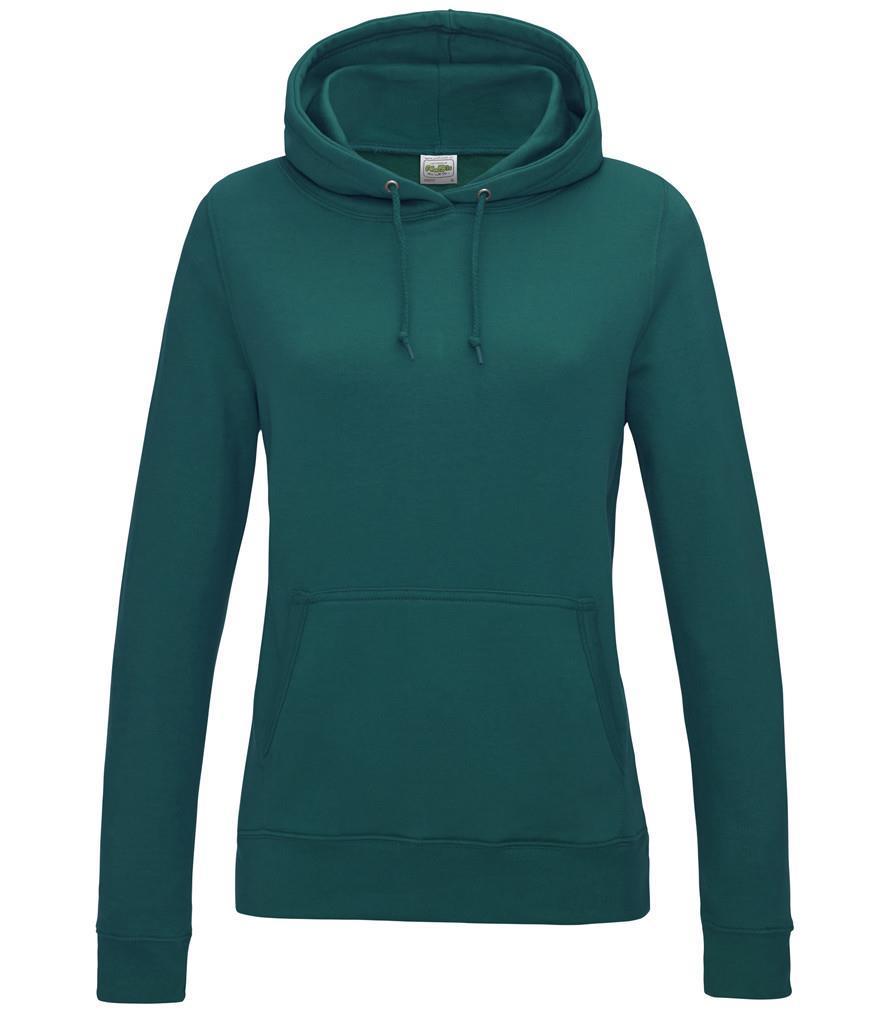 Jade groen Dames Hoodie Ladies College hooded sweatshirt